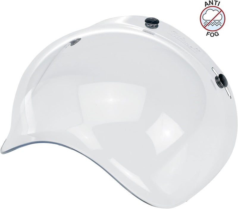 Biltwell Bubble Shield Clear - Anti-fog, Scratch Resistant, UV/A UV/B Resistant - Image 2